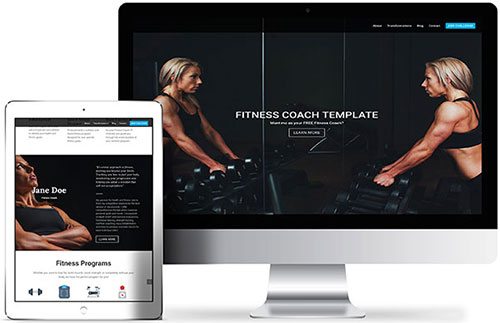 FitPro Site Fitness Coach Fitness Website Template